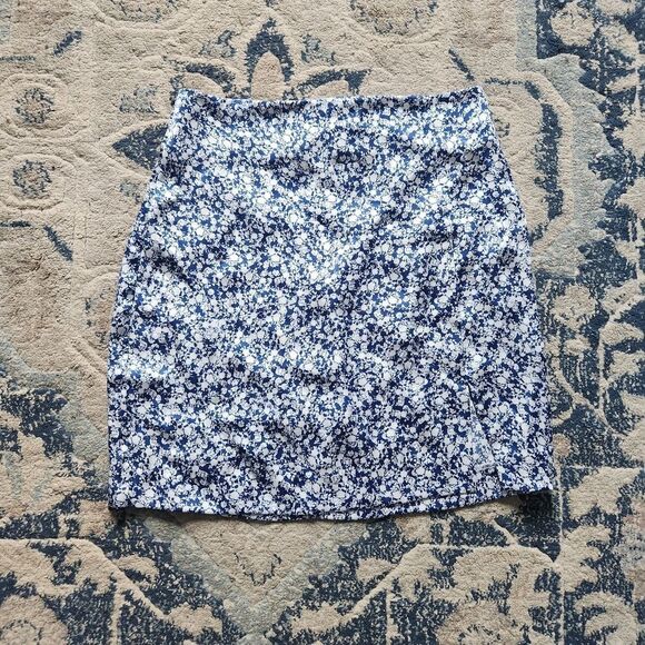 Zara blue Floral skirt - Picture 2 of 5